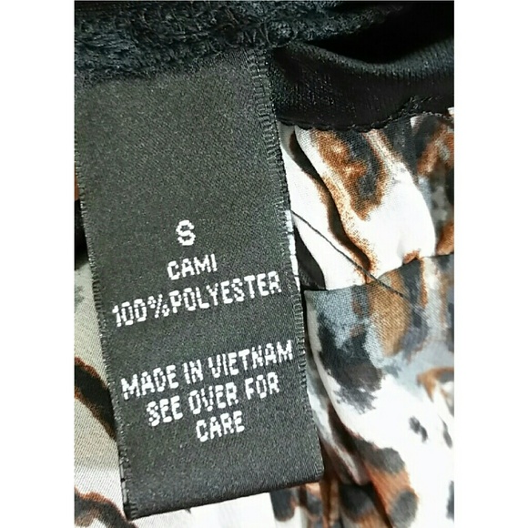 AGB Leopard Tunic Top Size S Brown - Picture 7 of 8